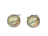 Miniblings WÄHLE Deine Stadt Manschettenknöpfe Souvenir Heimat Individuell Berlin - Herrenschmuck Manschettenknopf Cufflinks Hemdknöpfe I Holzbox inklusive, Stadt:Magdeburg