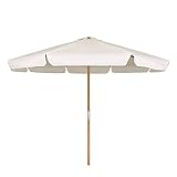 Sekey® Sonneschirm 300 cm Holz-Sonnenschirm Marktschirm Gartenschirm Terrassenschirm Rund UV50+