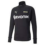 Puma Mann Borussia Dortmund Saison 2021/22 Training, Trikot Black-Safety Yellow, XXL