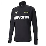 Puma Mann Borussia Dortmund Saison 2021/22 Training, Trikot Black-Safety Yellow, XS