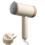 Kexi H2 Dampfglätter, 1200 W Garment Steamer Dampfglätter, faltbare Dampfbürste mit Geschenkkarton, horizontales & vertikales Reisebügeleisen Dampf mini, für Haushalt & Urlaub (Rose)