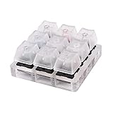 RETTI Acryl Tastatur Tester 9 Klare Plastik Tastkappen Sampler für Cherry Mx Sw