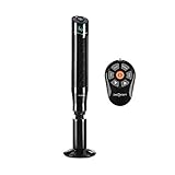 oneConcept Northpeak - Säulenventilator, 44 Watt Leistungsaufnahme, Luftdurchsatz max.: 3.780 m³/h Oszillation, höhenverstellbar, Timer, inkl. Fernbedienung, max.: 64 dB, 3 Betriebsmodi, graphitg