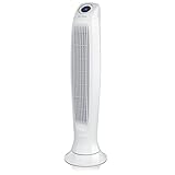 Brandson - Turmventilator mit Fernbedienung - Säulenventilator inkl. Oszillation - mobiler Lüfter - 86 cm - Ventilator mit 3 Geschwindigkeitsstufen - Timer - LED-Display