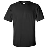Gildan Ultra T-Shirt für Männer (XL) (Schwarz) XL,Schw