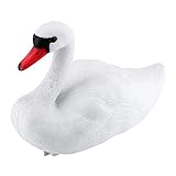 Murezima Teich Swan Decor Künstliche Schwan Simulation Wasser Schwan Teich Realistische Verzierung Für Teich Pool Wasserdekoration WeiÃŸ, Pool Dek