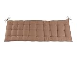 CB Home & Style Bankauflage Bankkissen 4 cm dick Sitzpolster Bank Gartenbank Auflage (120 x 40 cm, Sand)