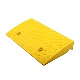 Random Color Auto Car Threshold Ramp Plastic Portable Curb Ramp Anti-Slip Lightweight Threshold Ramp For Car Trailer Truck Bike Motorcy