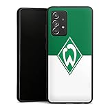 DeinDesign Premium Silikon Hülle kompatibel mit Samsung Galaxy A52s 5G Handyhülle schwarz Case Wappen SV Werder Bremen Log