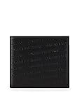 Armani Exchange Herren Bifold W/Credit Card Reisezubehr-Bi-Fold-Brieftasche, Schwarz (Nero-Black), 1.5x11.50x10 cm (B x H x T)