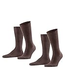 FALKE Herren Swing 2-Pack M SO Socken, Blickdicht, Braun (Brown 5930), 43-46 (2er Pack)