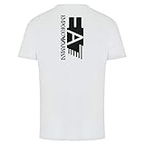 Emporio Armani Herren-T-Shirt EA7 3HPT29 PJ6Z1, Kurzarm, Rundhalsausschnitt, weiß, XL