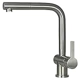 Mizzo Küchenarmatur ausziehbar - Wasserhahn Küche - 360 Grad schwenkbare Mischbatterie Küche - Edelstahl Spültischarmatur - Einhandmischer Waschtischarmatur - Hochdruck Küchen Wasserhahn ausziehb