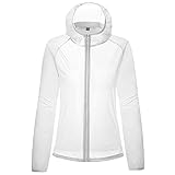 IQYU Damen Outdoor Langarm Kapuzen-Reit-Windjacke Jacke Herren Sonnenschutz Kleidung Freizeitjacke winddichte ultraleichte regendichte Windjack