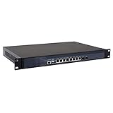 1U Rackmount Firewall, Mikrotik, Pfsense, OPNsense, VPN, Network Security Appliance, Router PC, Intel Pentium B950 / B960, RS07, 8 Intel LAN/2 Optical SFP/2USB3.0/COM/VGA,(4G RAM/128G SSD)