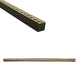 Fliesenleiste aus Seil, 1,27 x 30,5 cm, für Dusche, Keramikfliesen, Bleistift-Liner, Backsplash Wandverkleidung – Gold-Metall-Finish (12 Stück)