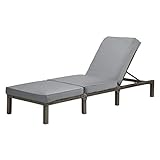 SVITA Peach Gartenliege Sonnenliege Relaxliege Polsterauflage Klappbar Polyrattan G