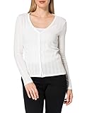 edc by ESPRIT Damen 041CC1K319 T-Shirt, Off White (110), S