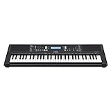 Yamaha PSR-E373 Digital Keyboard, schwarz – Vielseitiges Instrument mit 61 anschlagdynamischen Tasten – Einsteiger-Keyboard mit hochwertigen Instrumentenkläng
