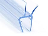 DQ-PP Duschdichtung 80cm | Dichtung für 3,5mm – 5mm Glastür Stärke | UK13 | Wasserablaufprofil Wasserabweisprofil | Duschkabinen Duschabdichtung Duschwand | Ersatzteile für Duschkabine | Transp