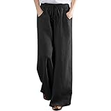 G1OO Jogginghose Damen Baumwolle Jogging Hose Frauen Sporthose lang Freizeithose Trainingshose Jogger Slim Fit Lose Einfache Baumwollleinen Freizeithose Freizeithose Lange H