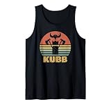 Vintage KUBB Motiv Wikingerspiel Wikingerschach Retro Grafik Tank Top