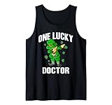 One Lucky Doctor St. Patricks Day Dabbing Leprechaun Tank Top