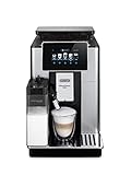 De'Longhi PrimaDonna Soul Perfetto ECAM 612.55.SB Kaffeevollautomat mit LatteCrema Milchsystem & Bean Adapt Technologie, EXKLUSIV BEI AMAZON, 18 Rezepte, mit Farbdisplay & App-Steuerung, silb