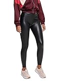 ONLY Damen ONLCOOL Coated NOOS Leggings, Schwarz (Black Black), W(Herstellergröße: XL)