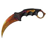 LIUXUMG Persönliche kreative Autoaufkleber CS GO. Karambit Messer Auto Aufkleber Körperabdeckung Dekorative wasserdichte Aufkleber (2 stücke) ca. 13cmx13cm (Color : 05, Size : Reflective)