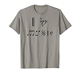 I love music geschrieben mit Musik Notation TS