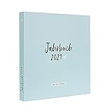 Odernichtoderdoch® Jahrbuch 2021 ”Ein Jahr in Bildern” Fotoalbum mit vier Stickerbögen, 80 Seiten, ohne Deko, 28 cm x 27,4 cm, b