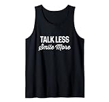 Talk Less Smile More | Historisches Hamilton-Zitat Tank Top