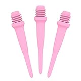 CyeeLife Professionelle Softdarts Spitzen,Soft Tips Pink 250 Stück 2BA Gewinde (CL21 Stil),4 Farben verfügb