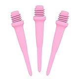 CyeeLife Professionelle Softdarts Spitzen,Soft Tips Pink 250 Stück 2BA Gewinde (CL21 Stil),4 Farben verfügb