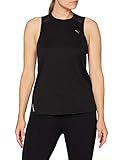 PUMA Damen Train Mesh Panel Tank T-Shirt, Black, XL