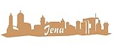 Samunshi® Wandtattoo JENA Skyline Wandaufkleber viele Farben und Größen sofort lieferbar in 8 Größen und 25 Farben (50x12,4cm Hellbraun)