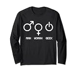 Lustiger Nerdy Man Woman Geek Computer Geek Tech Geschenk Lang