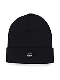 JACK & JONES Herren Jjdna Beanie Noos Strickm tze, Schwarz (Black Black), Einheitsgröße EU