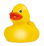 Simba 104013533 - ABC Badeente, 8cm, gelb, Badespaß, Badewannenspielzeug, Wasserente, Bade Ente, Quietscheente, ab 3 Monaten g