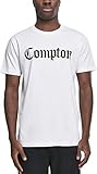 Mister Tee Compton Tee, Herren Streetwear T-Shirt, Weiß, Größe L