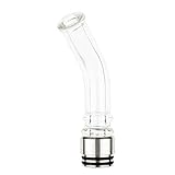 DrafTor 810 Drip Tip, Glas with Rostfreier Stahl Drip Tip, Tank Drip Tip Vape Mundstück für TFV8, TFV12, TFV8 Baby Verdamper E Zig