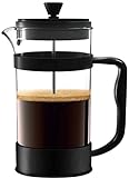 Kichly French Press 1 Liter Kaffeebereiter , Espresso- und Teemaschine mit drei Filtern, hitzebeständiges Glas mit Stahlkolben - 1000ml / 32Oz - 8 T