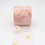 AJULING 25 Yards/roll. 6 cm Breite Daisy Tulle Roll Roll Organza Baby Shower Party Supplies DIY. Haarbögen handgefertigte Materialien (Color : Baby Pink, Size : 1pc)