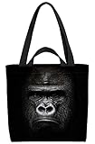 VOID Gorilla AFFE Afrika Tasche 33x33x14cm,15l Einkaufs-Beutel Shopper Einkaufs-Tasche Bag