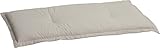 Beo Bankauflage 100 x 45 cm Waschbar Ascot | Premium-Qualität Made in EU | Atmungsaktive Gartenbank Auflage nach Öko-Tex Standard | UV-beständige Sitzauflage Bank | Auflage Bank in Beig