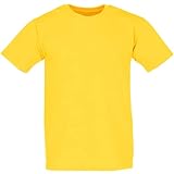 Fruit of the Loom - Classic T-Shirt 'Value Weight' X-Large,Yellow