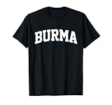 Herren Burma Vintage Retro Sportbogen Lustig T-S