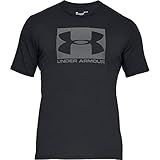 Under Armour UA BOXED SPORTSTYLE, atmungsaktives Sportshirt, schnelltrocknendes Funktionsshirt mit loser Passform Herren, Schwarz (Black / Graphite) , 2XL