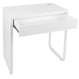 TBNB Computer-Schreibtisch,Holz-Computertisch Ecke Laptop-Schreibtisch PC Gaming Workstation Schminktisch Schminktisch Studie Schreibtisch Desktop-Laptop-Tisch mit Schublade für Büro Wohnzimmer S